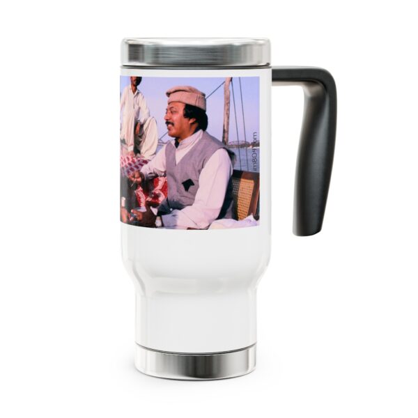 Imran Khan Stainless Steel Travel Mug with Handle, 14oz V31 - Image 6