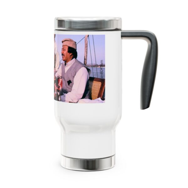 Imran Khan Stainless Steel Travel Mug with Handle, 14oz V31 - Image 5