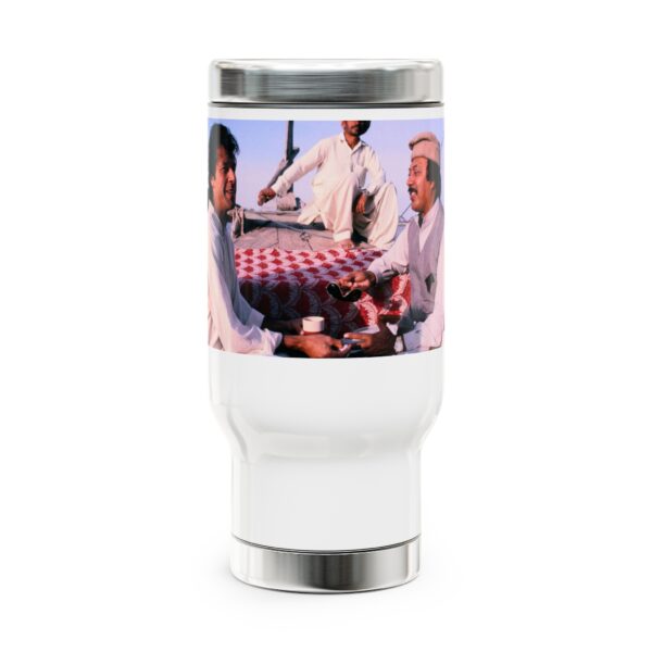 Imran Khan Stainless Steel Travel Mug with Handle, 14oz V31 - Image 2