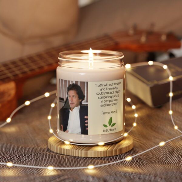 Imran Khan Scented Soy Candle, 9oz V43 - Image 2