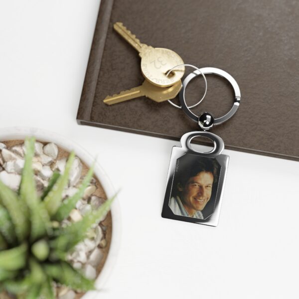 Imran Khan Rectangle Photo Keyring V5 - Image 2