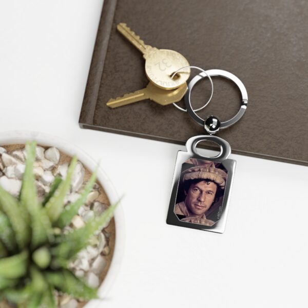 Imran Khan Rectangle Photo Keyring V1 - Image 2