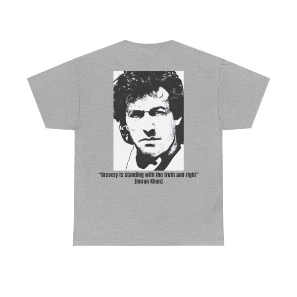 Imran Khan Unisex Heavy Cotton Tee V50 - Image 2