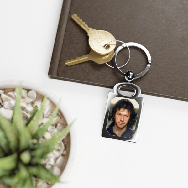 Imran Khan Rectangle Photo Keyring V4 - Image 2