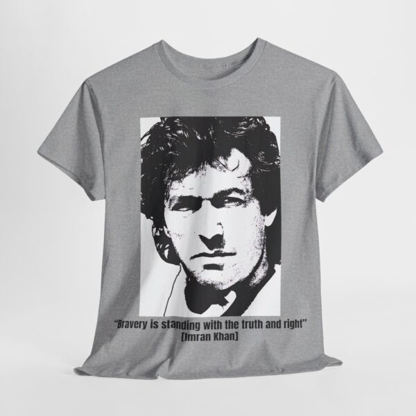 Imran Khan Unisex Heavy Cotton Tee V50 - Image 3