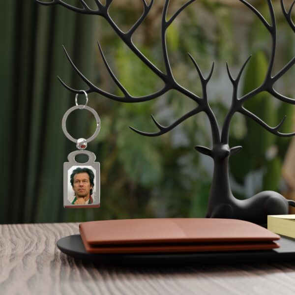 Imran Khan Rectangle Photo Keyring V2 - Image 4