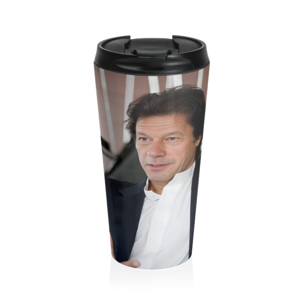 Imran Khan Stainless Steel Travel Mug V43 - Image 2