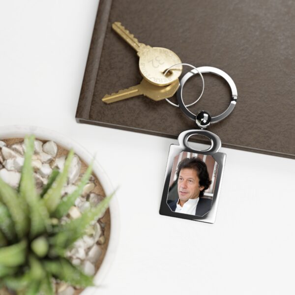 Imran Khan Rectangle Photo Keyring V43 - Image 2